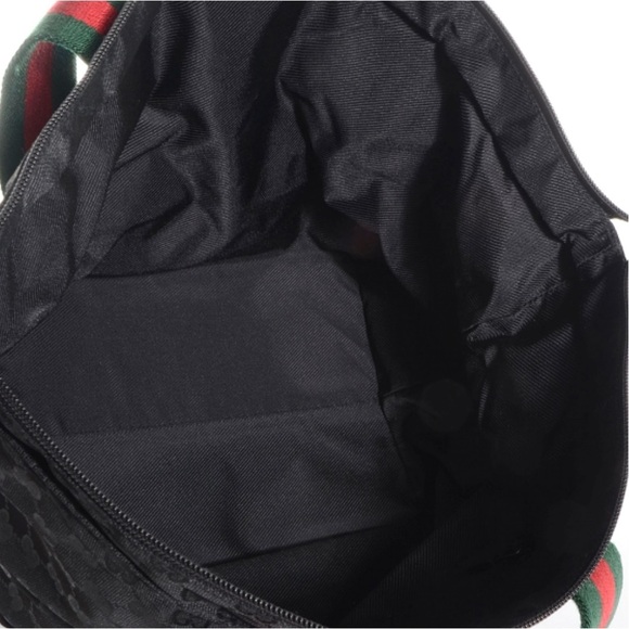 Authenticated Gucci Sherry Black Web Hobo Shoulder Bag Tote Handbag - Picture 12 of 16